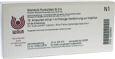 WALA Heilmittel GmbH GLANDULA THYREOIDEA GL D 6 Ampullen 10X1 ml 02829961