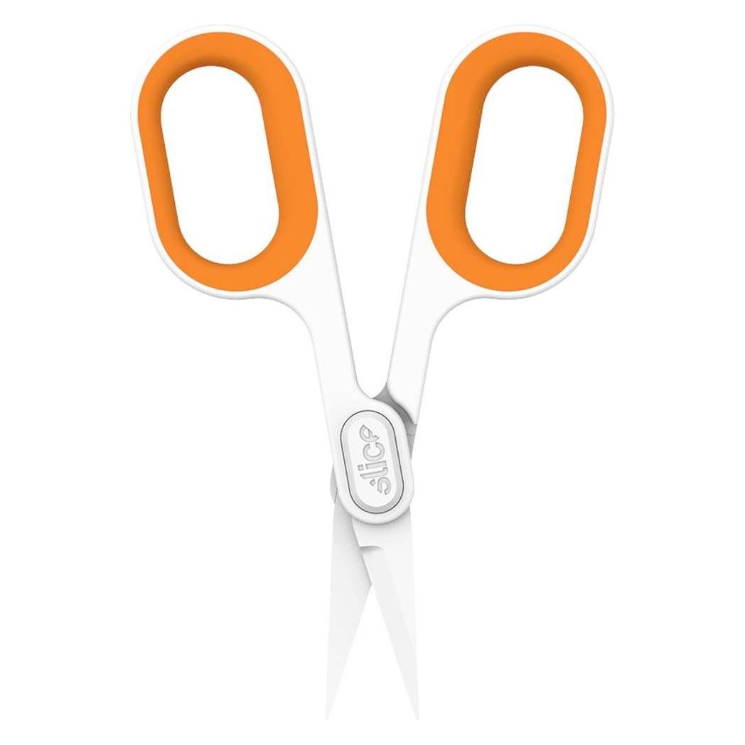 Slice 10546 Universalschere Linkshänder, Rechtshänder 132 mm Orange, Weiss (13.20 cm) (10546)