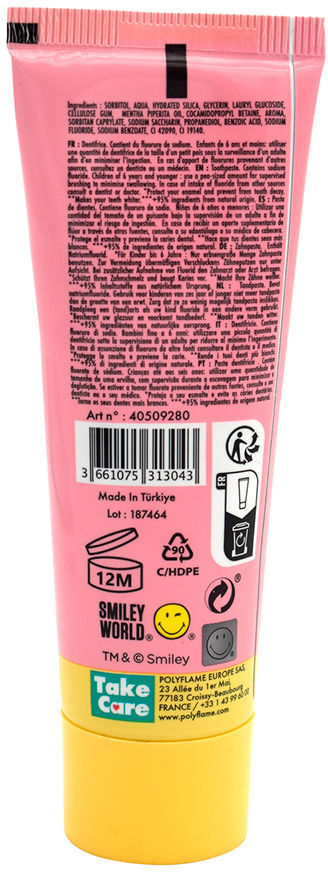 Take Care Smiley Word dentifricio #menta dolce