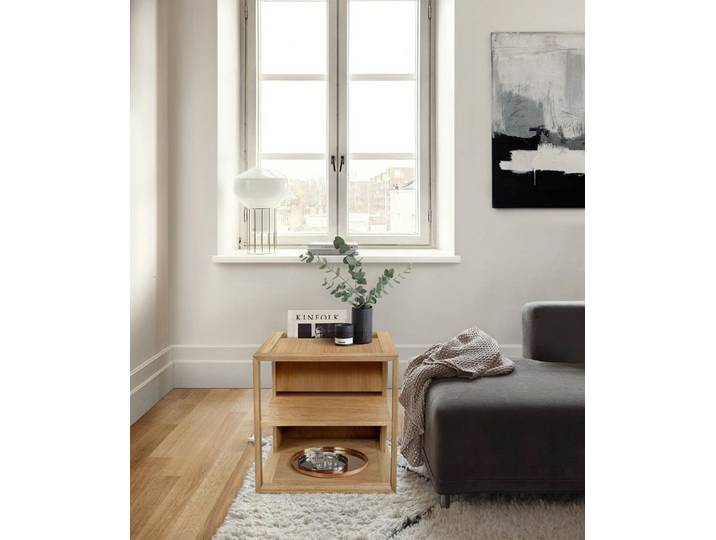 Woodman Couchtisch Cube, Holzfurnier aus Eiche, FSC®-zertifiziert