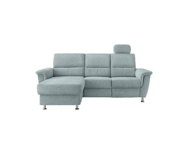 Livetastic Ecksofa, Blau, Metall, Uni, L-Form, 231x165 cm, Rücken echt, USB-Anschluss, Herz-Waage-Funktion, USB-C-Anschluss, Wohnzimmer, Sofas & Couches, Wohnlandschaften, Ecksofas