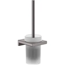 hansgrohe, Toilettenbürste, HG Toilettenbürstengarnitur AddStoris Wandmontage brushed black