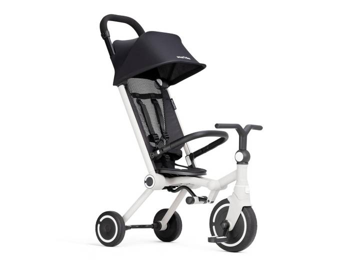 Dreirad Wonder, Weiß, Metall, 45x103x80 cm, Grüner Punkt, EN 1888, EN 71, CE, Rückenlehne, Fußstützen, höhenverstellbare Schubstange, Spielzeug, Kinderfahrzeuge, Dreiräder