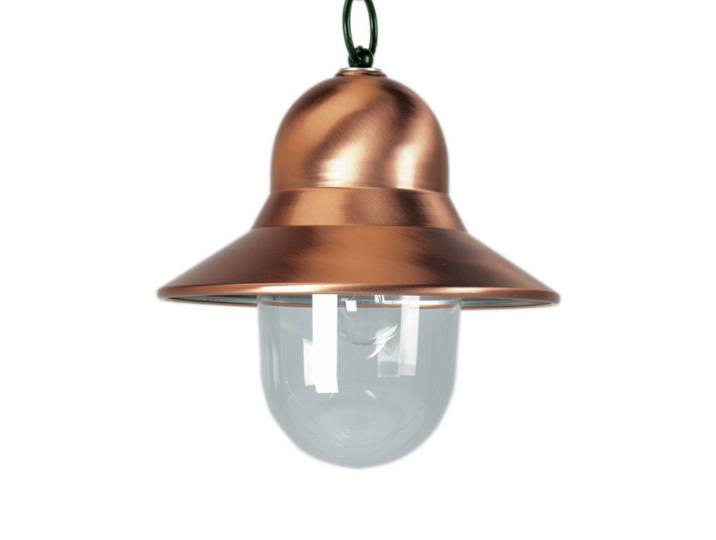 K.S. Verlichting Außenhängeleuchte Toscane, kupferfarben, grüne Aufhängung TOSCANE