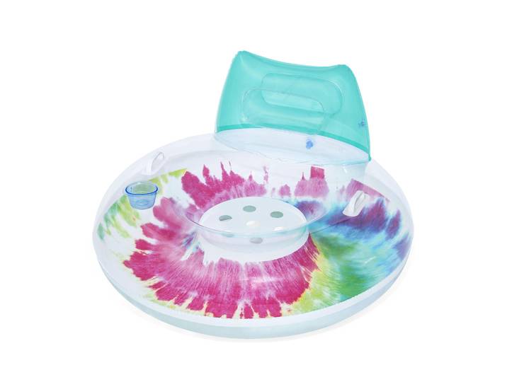 Schwimmring mit Rückenlehne Tie Dye 106 cm