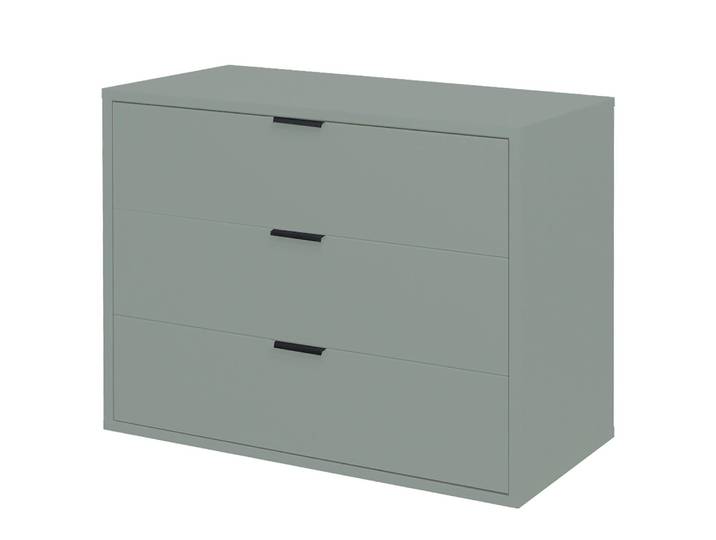Kommode IV 81 x 67 x 45cm Grün/Grau/Mintgrau