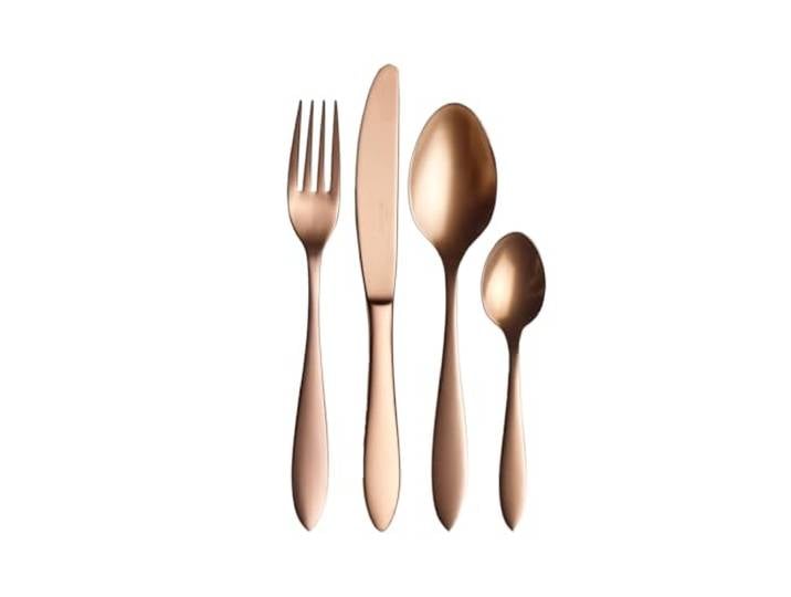Villeroy und Boch Manufacture Cutlery Tafelbesteck für bis zu 4 Personen, 16-teilig, Edelstahl, Kupfer