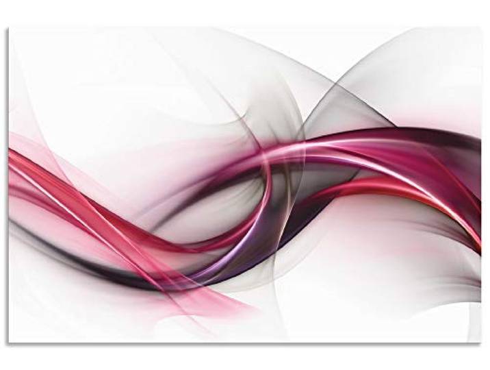 ARTland Wanddeko Wandbild Alu Verbundplatte für Innen & Outdoor Bild 60x40 cm Moderne Kunst Abstrakt Design Modern Rauch Welle S8UL
