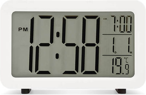 Acctim Harley White Digital Alarm Clock