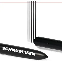 Novatool 2x Schnureisen Ø16 x 800mm , Schnurnägel Schnurnagel Erdnägel für Richtschnur , Richtschnurhalter Erdnagel Eisenstange Pflasternagel Erdungsstange Rankstab Rankhilfe Nivellierstaange