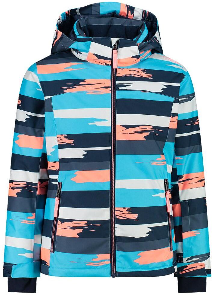 CMP  - Kid Girl Jacket Snaps Hood Topazio Bianco Lotus - 152 - Blouson Ski