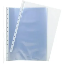 Exacompta 86134E 10x Packung mit 10 Ersatzhüllen für Sichtmappen von Exactive - transparent transparent