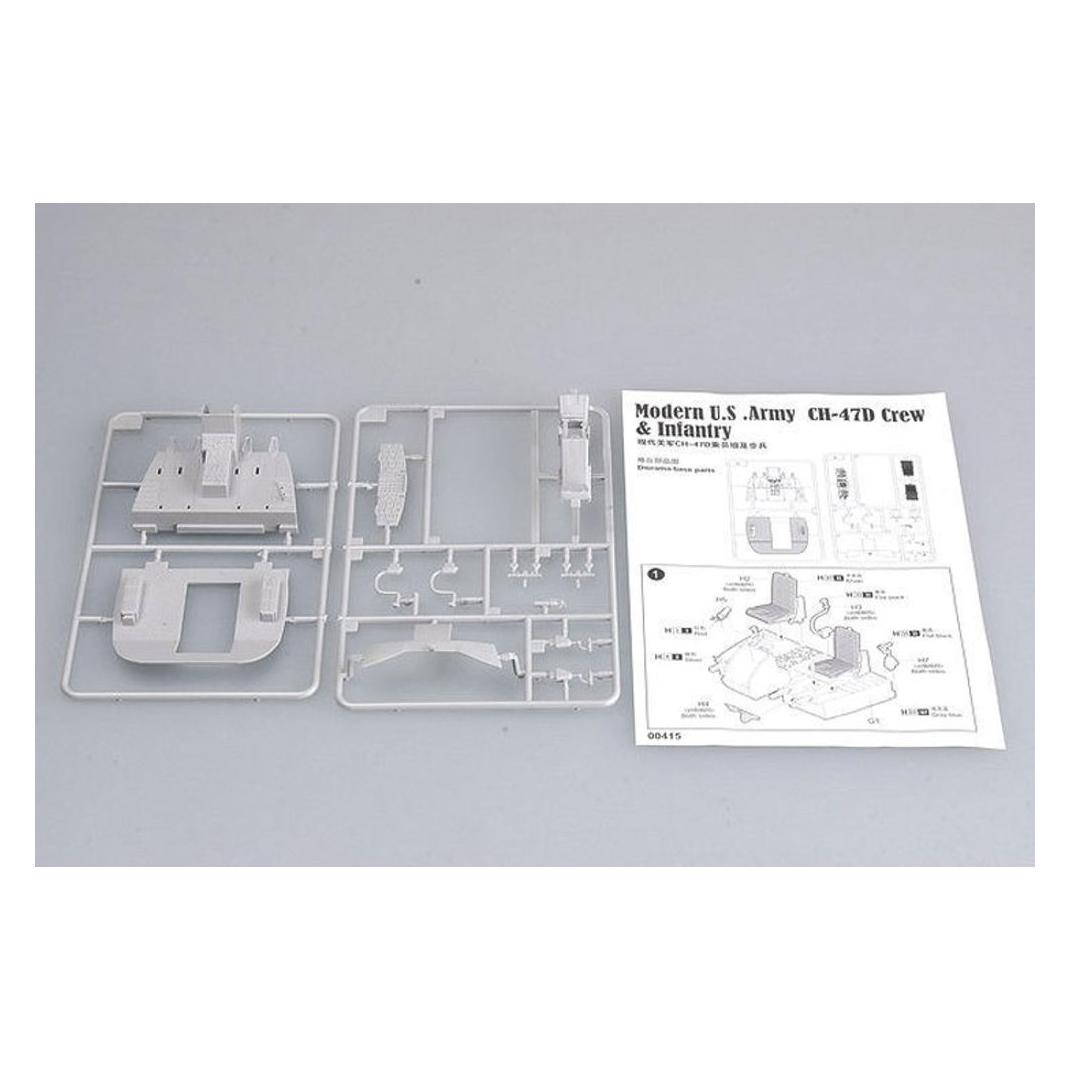 Trumpeter Modern U.S. Army CH-47D Crew & Infantry (00415)