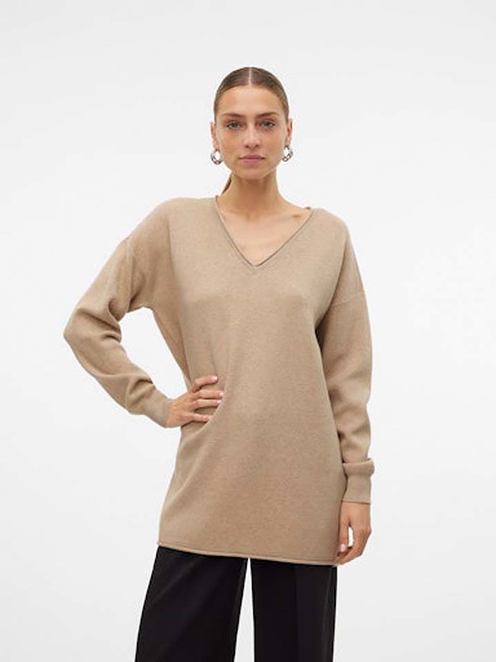 Vero Moda Pullover "Gold" in Beige - S