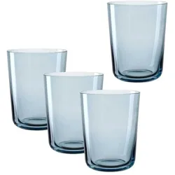 Leonardo Trinkglas Leggero 240 ml, Gondola, 4 Stück, Glas, Trinkgläser, Blau