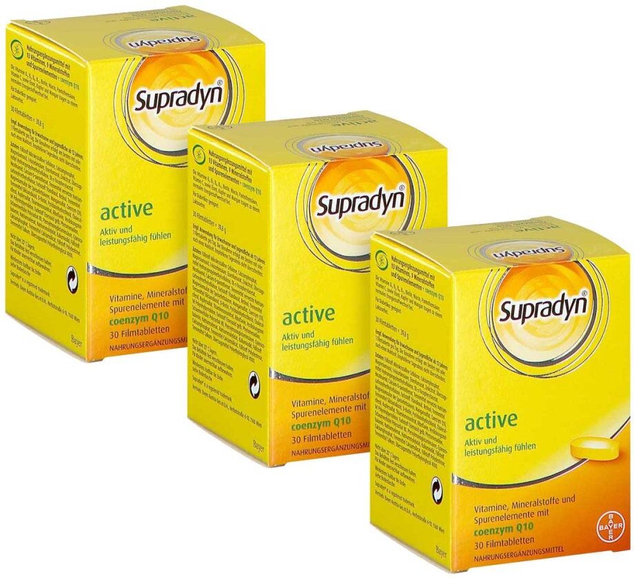 Supradyn active coenzym Q10 Filmtabletten 3x30stk