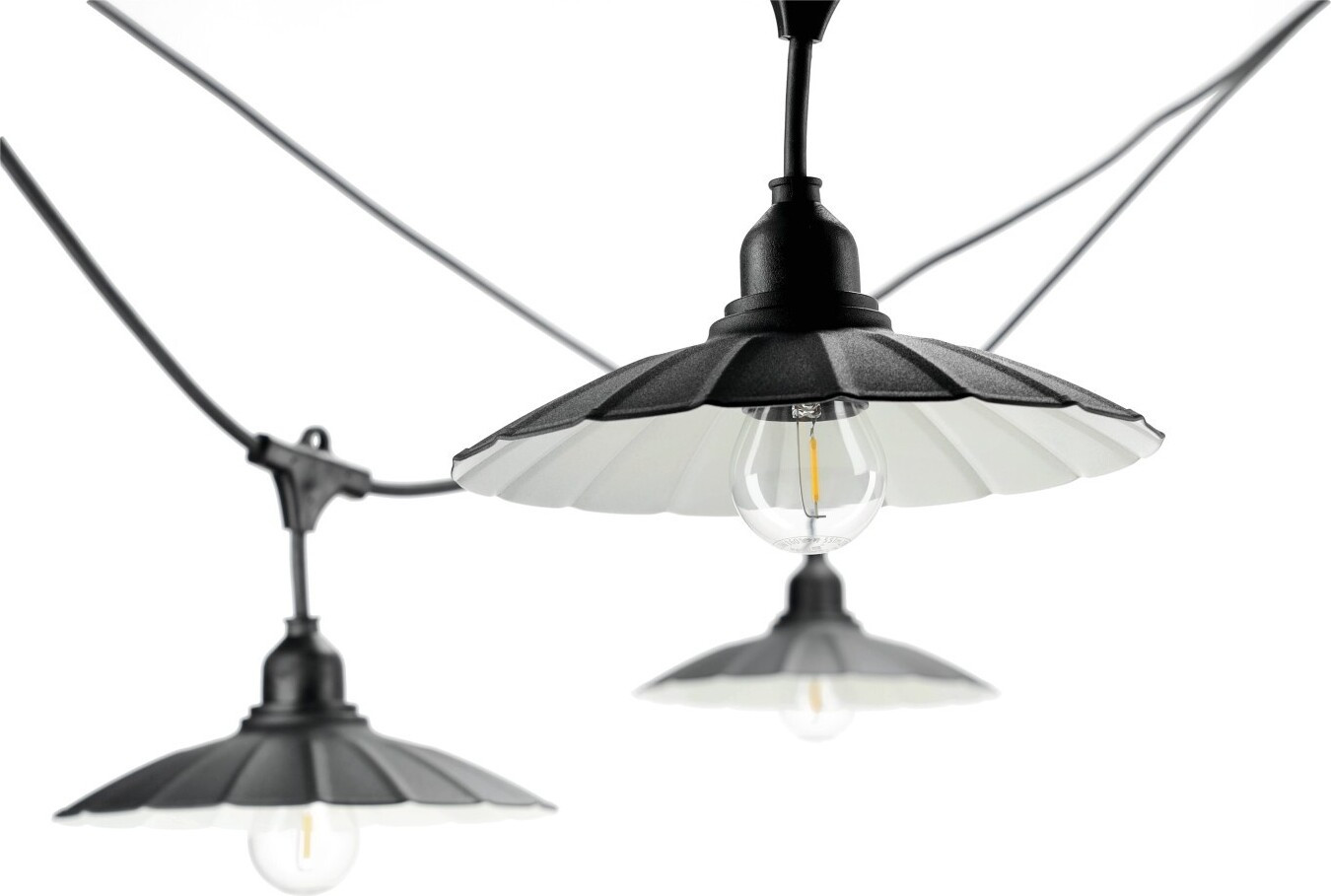 Kobi Design Kobi Crete LS M1 Lampenkappen Zwart - Set van 5 - Diameter: 20 cm