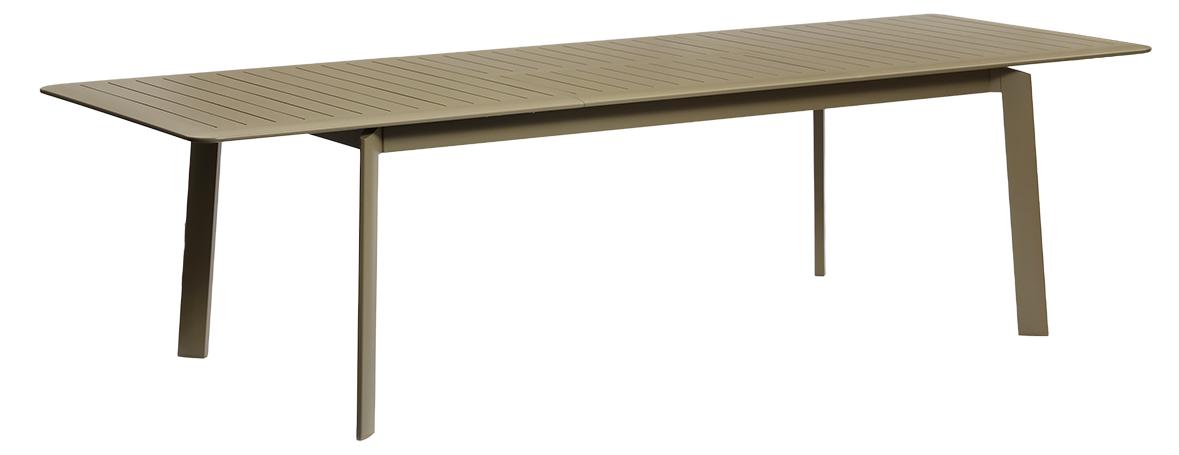 Ausziehbarer Gartentisch aus Aluminium