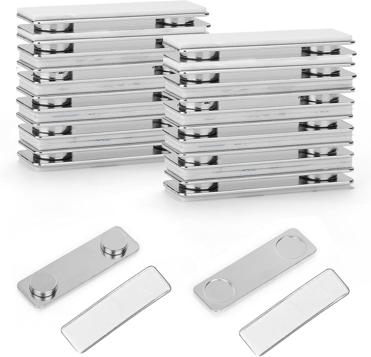 SnelShoppen Magnetische Muurhanger voor Fotolijsten en Posters, 12 stuks, 4,5 x 1,3 cm