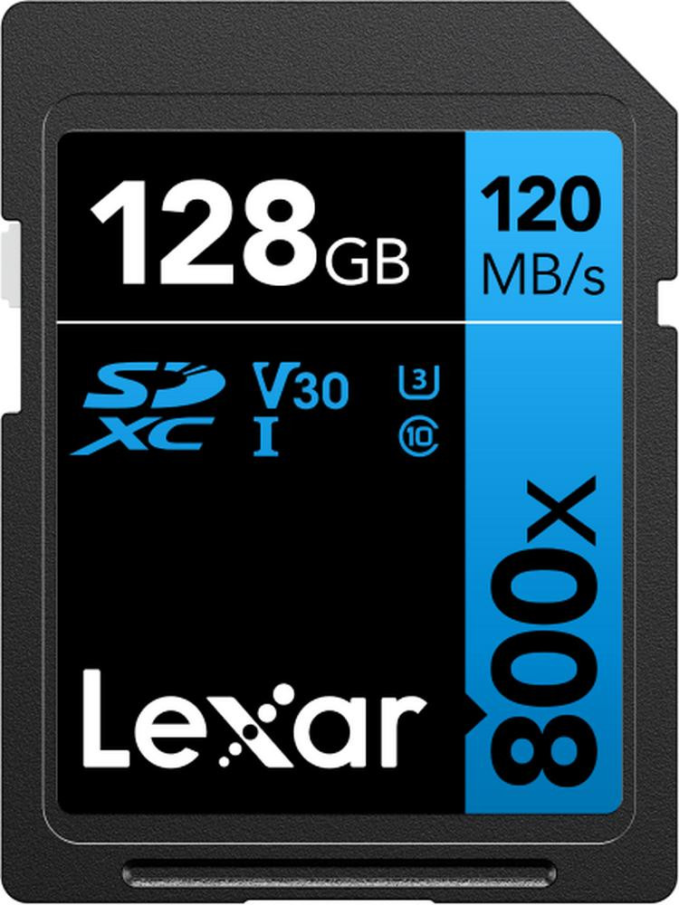 Lexar SDXC 800x PRO Blue Series 128GB UHS-1 V30 Geheugenkaart