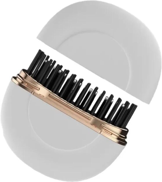 INF Mini Tragbarer Kabelloser Haarglättungskamm - Styling für Unterwegs Weiß