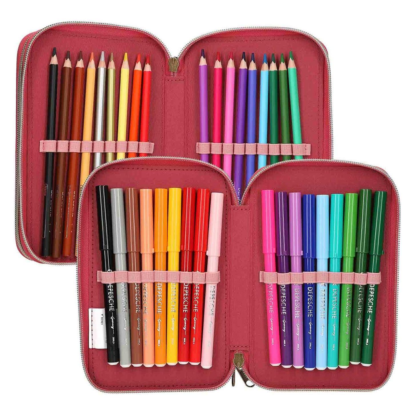 Depesche TOPModel Federtasche 3fach Leoheart (DP13639)