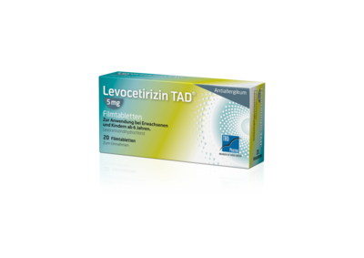 TAD Pharma GmbH LEVOCETIRIZIN TAD 5 mg Filmtabletten 20 St 09244896