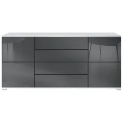 SIDEBOARD Rova Grau Hochglanz