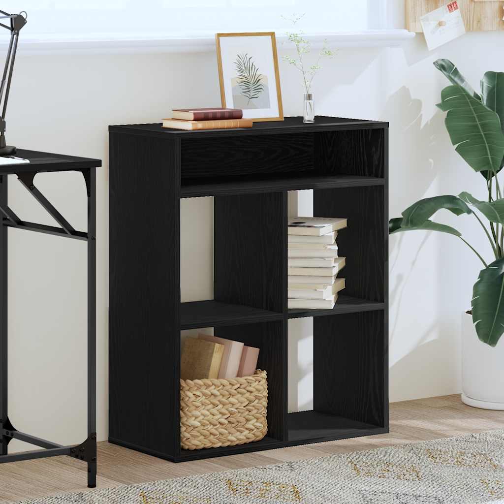 vidaXL Bibliothèque noir 66x31x80 cm bois d'ingénierie