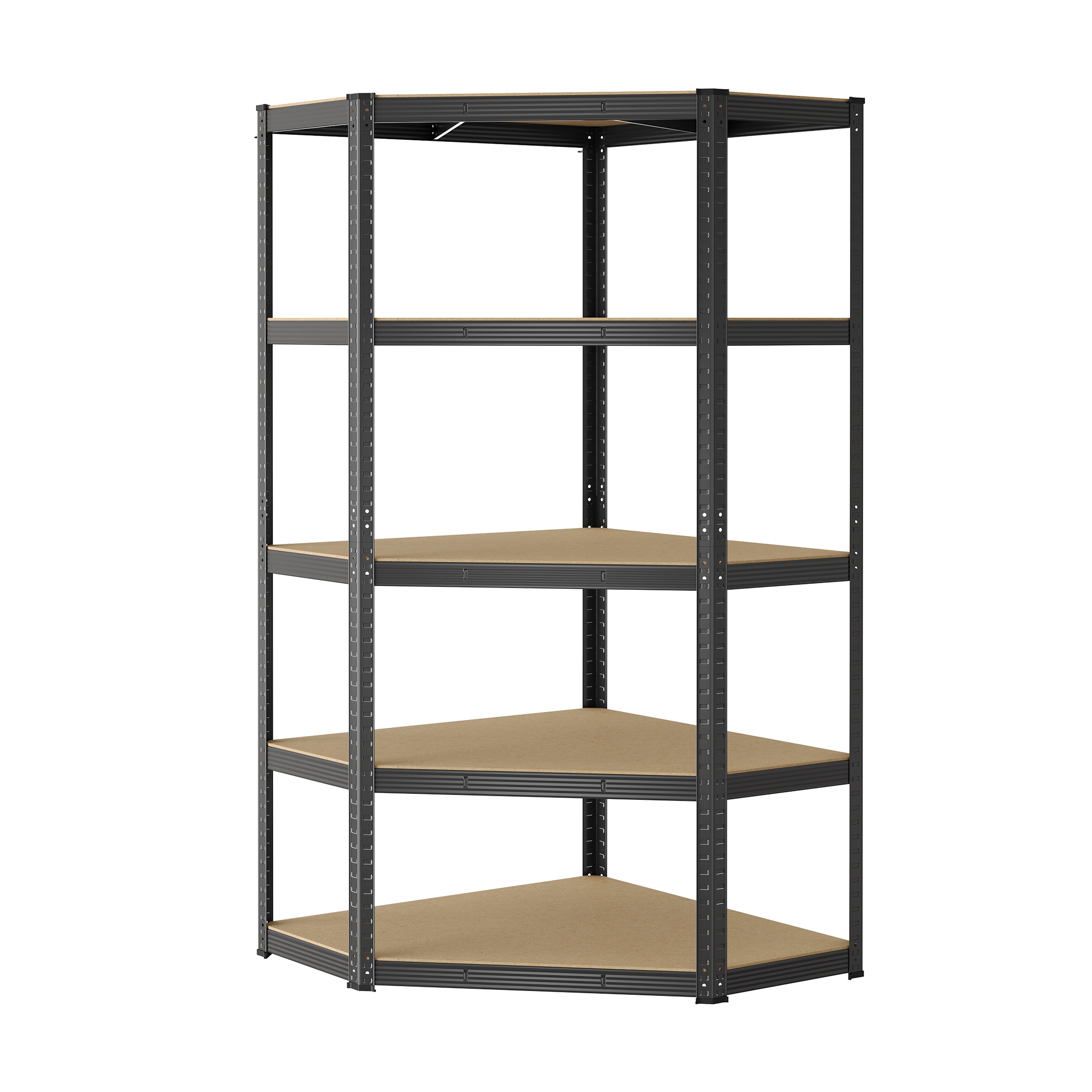 SONGMICS Eckregal 5 Ebenen, Schwerlastregal, Metall GLRB35080B01