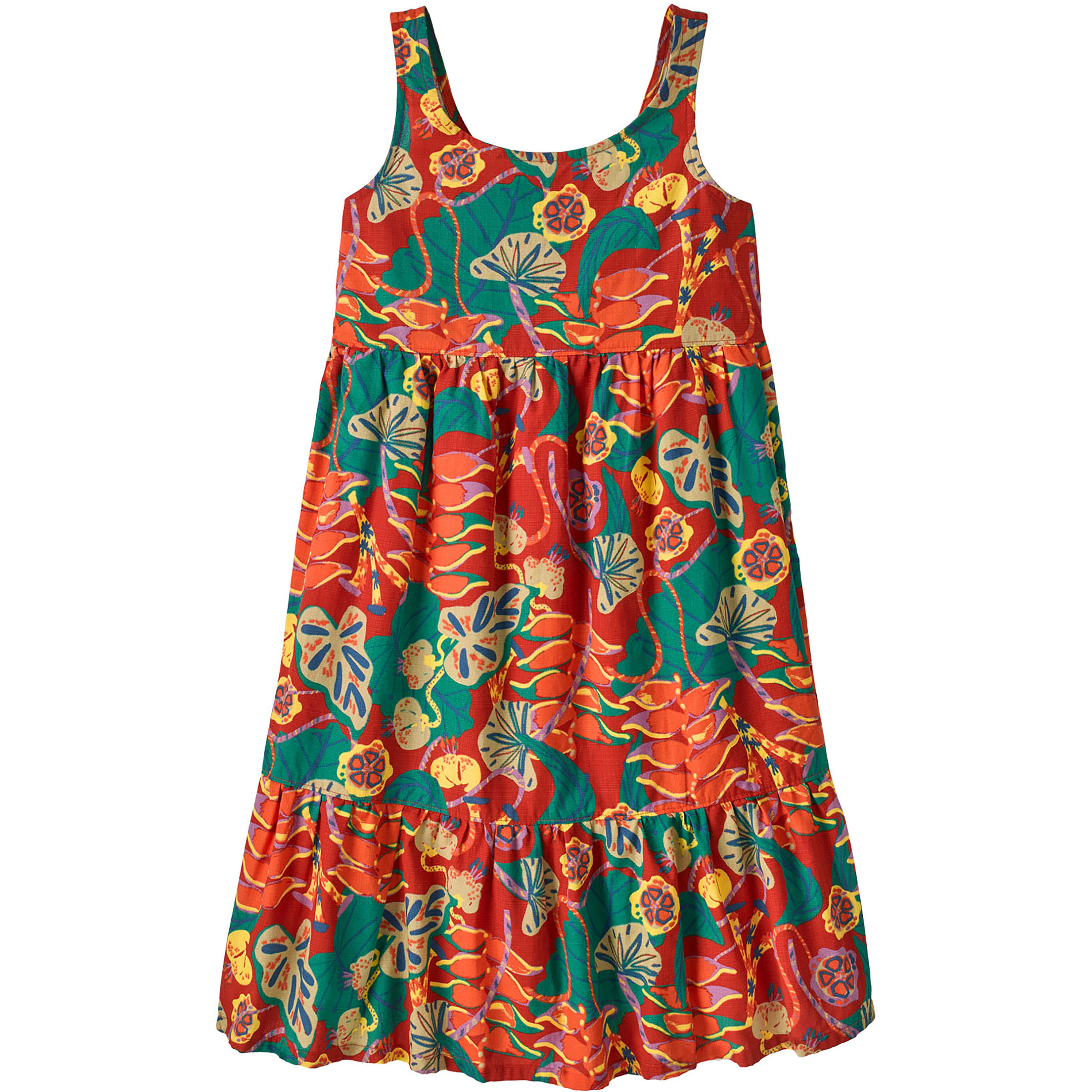 Patagonia K's Tidal Threads Kleid Kinder Kleider orange Größe 156 Lifestyle Hautfreundlich