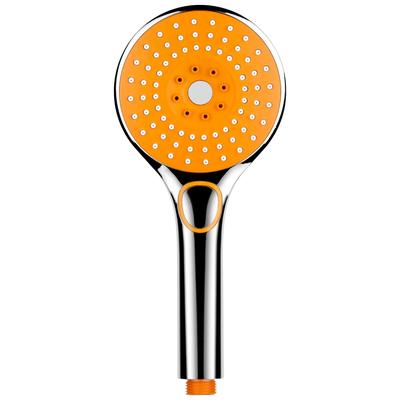 Handbrause ADOB "Maestral III", orange (chromfarben, orange), B:25cm T:2,8cm, Duschköpfe, Handbrause, mit 3 Funktionen