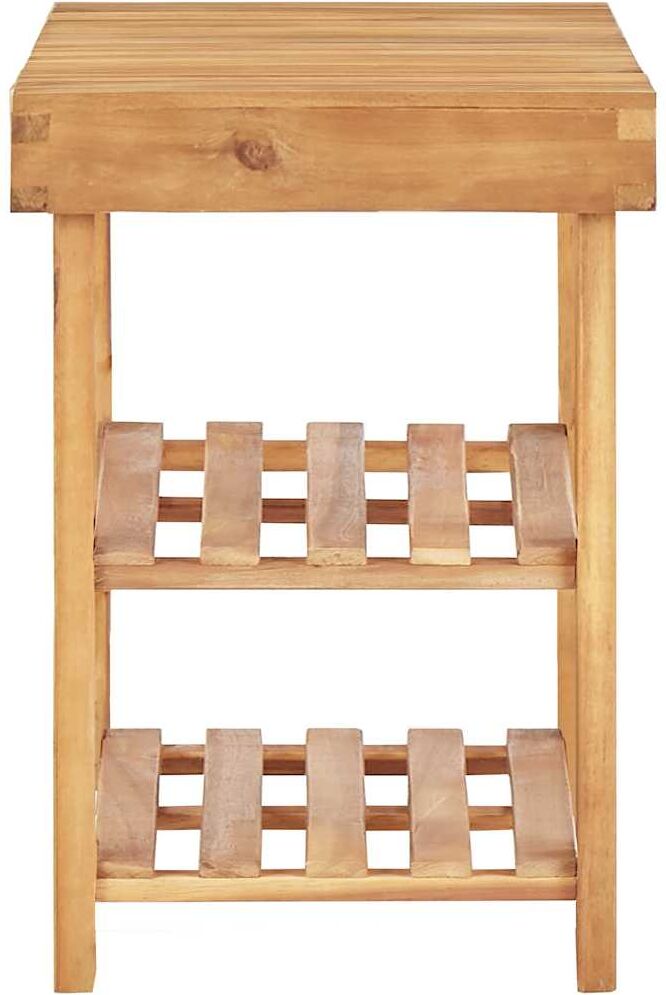 vidaXL Range-chaussures 70x32x46 cm Bois d'acacia massif