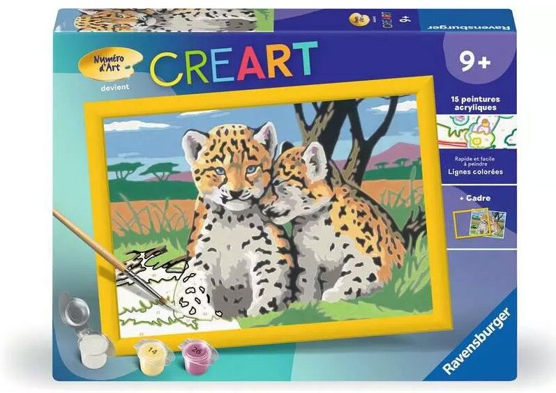 CreArt Kids 18x24cm : Petits léopards - Ravensburger