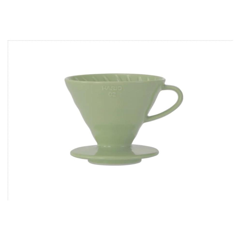 Hario V60-02 Keramik-Kaffeetropfer Smokey Green (54-260804)