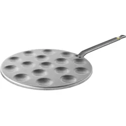 de Buyer Mineral B Element Poffertjespfanne Induktion, Pfanne + Kochtopf, Silber