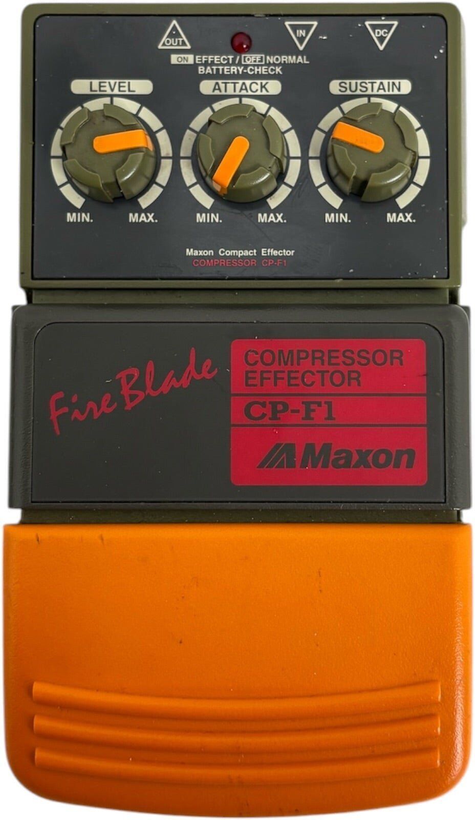 Maxon CP-F1 Compressor Effector Fire Blade Effect Pedal - Vintage Japan   vintage - Refurbished
