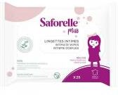 Saforelle Miss 25 Lingettes Intimes Biodégradables - Sachet 25 lingettes