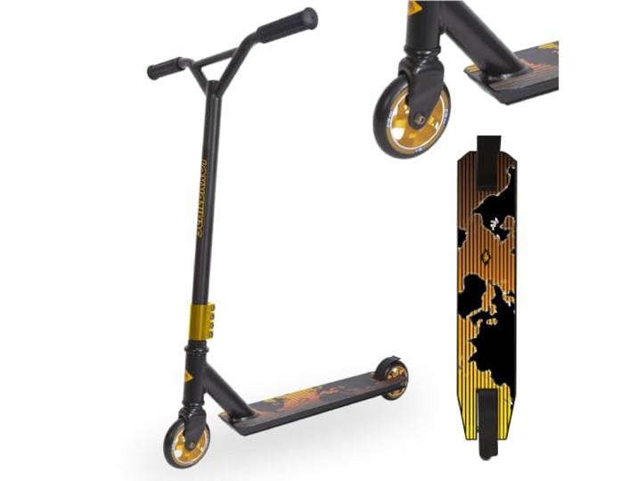 Schildkröt Stunt Scooter Untwist - Stuntscooter mit Alu Deck, 100 mm PU Räder, ABEC7 Kugellager, 360 Grad Lenker, max Belastung 80 kg