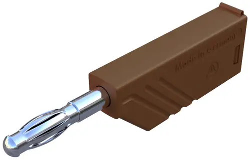 Hirschmann Test & Measurement LAS N WS braun Lamellenstecker Stecker, gerade Stift-Ø: 4mm Braun 1St.