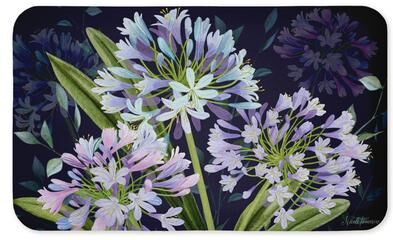 "Stupell Midnight Garden Bloom Printed Anti-Fatigue Floor Mat, 30""x18"""