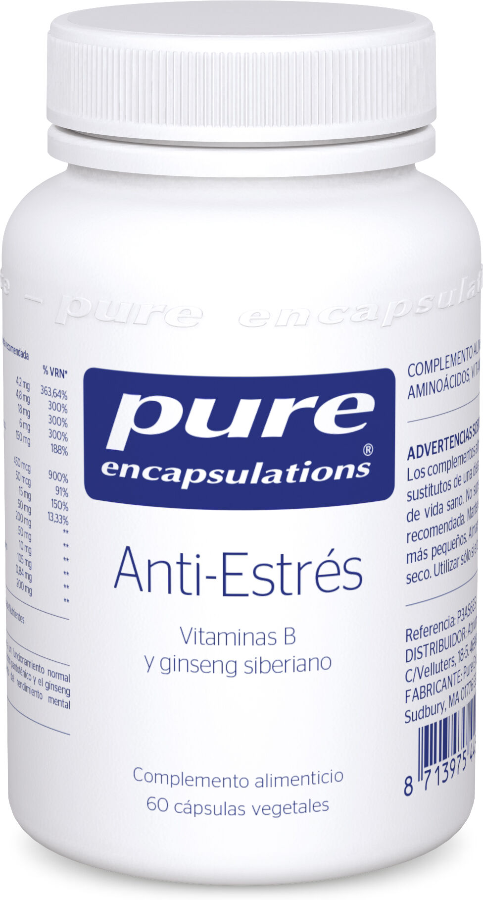 Pure Encapsulations Anti-Stress 60 Capsules