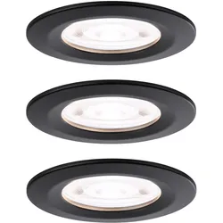 Paulmann, Einbauleuchte, 92339 Nova LED-Einbauleuchte GU10 4.9 W Schwarz (matt) (GU10, Aluminium, Kunststoff)