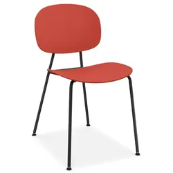 Infiniti Stuhl Tondina POP Kunststoff Rot Kaminrot