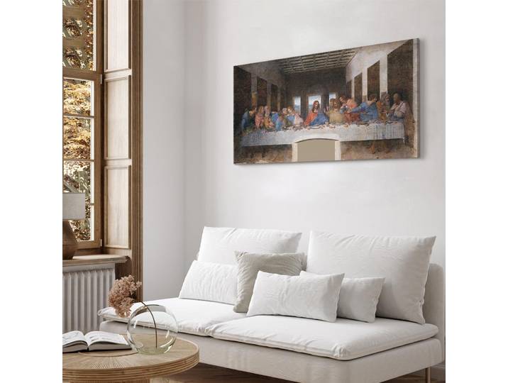 Leinwandbild Last Supper Filz Braun/Braun 120 x 60cm