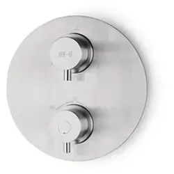 JEE-O Slimline Unterputz-Thermostat mit Umsteller, edelstahl gebürstet, 800-2300 800-2300