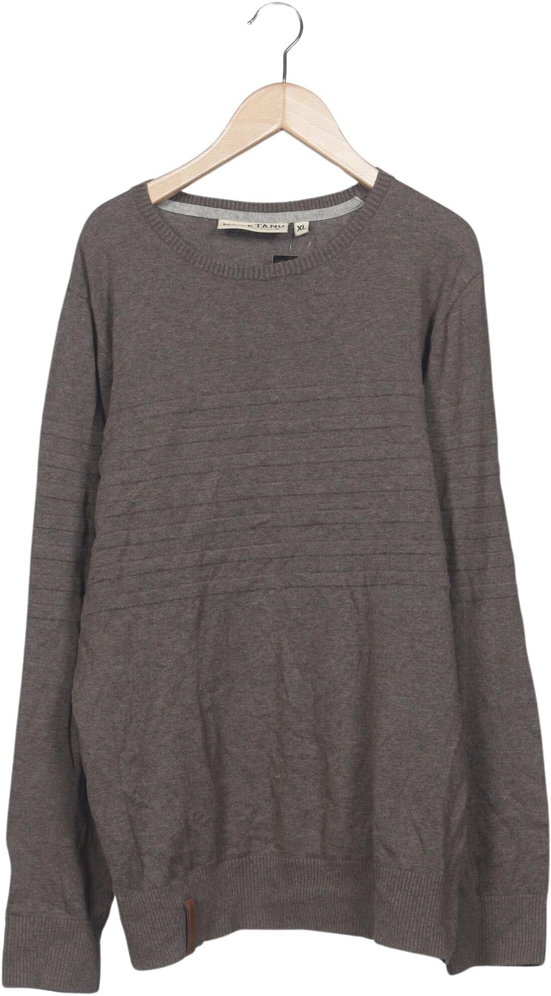 Naketano Herren Pullover, Grau, Gr. XL, Baumwolle - Second Hand