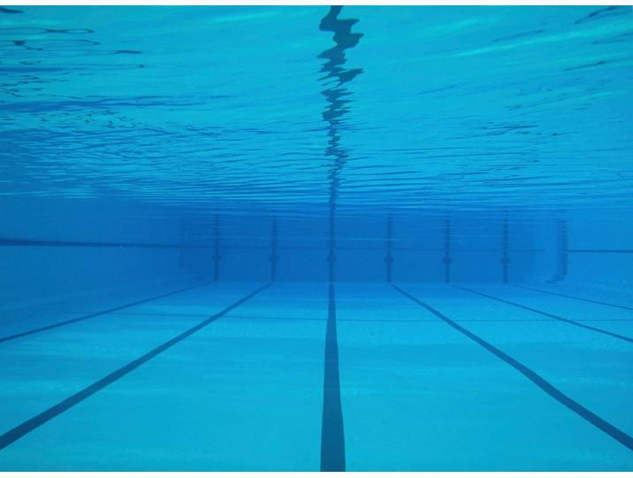Fototapete PAPERMOON Schwimmbecken , bunt, B:3,5m L:2,6m, Vlies, Tapeten, Fototapete