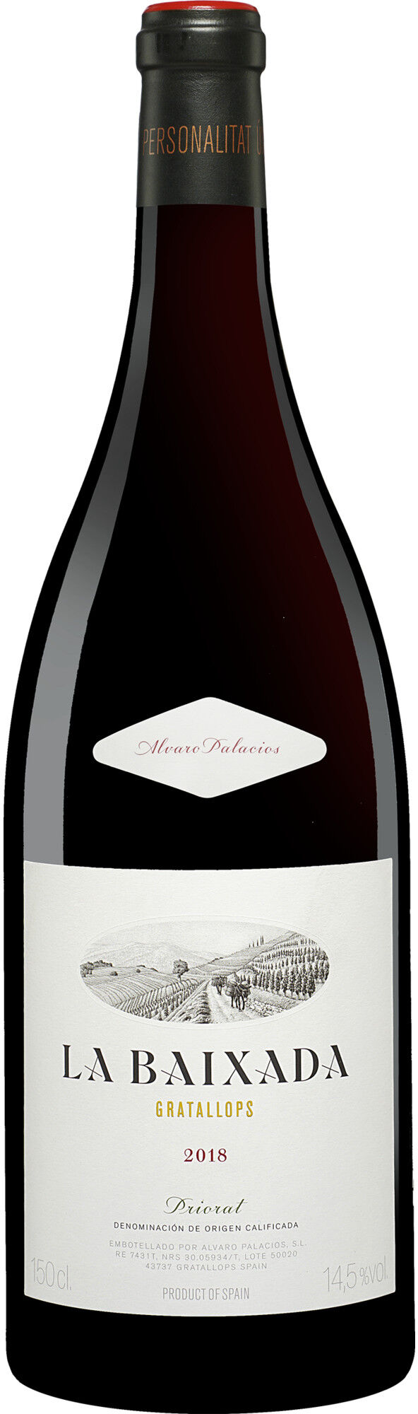Álvaro Palacios Palacios Priorat Baixada - 1,5 L. Magnum 2018 14.5% Vol. Rotwein Trocken aus Spanien