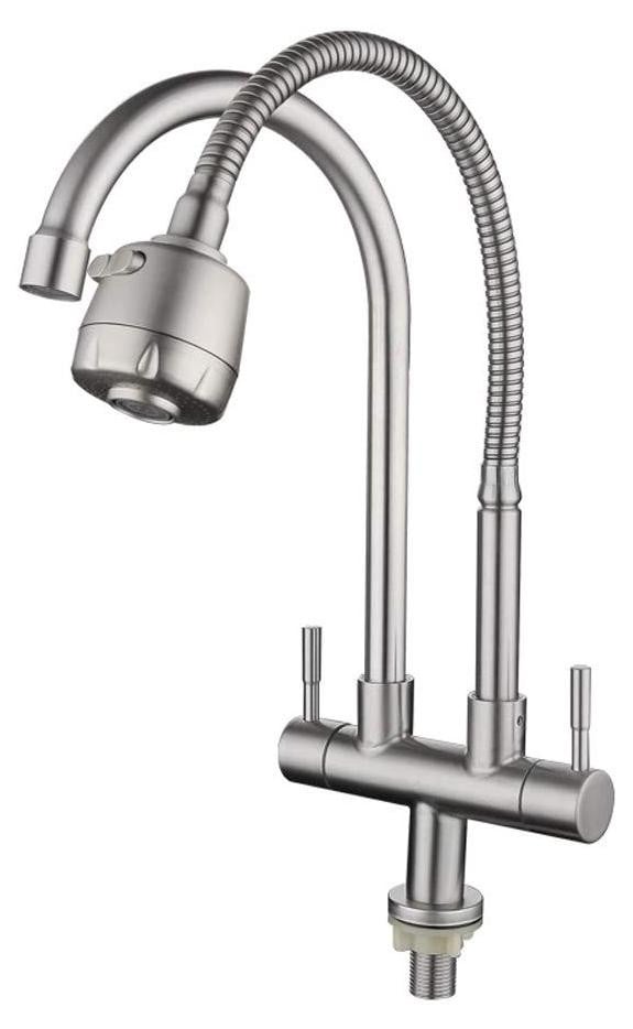 Merkloze RVS Keukenkraan met Draaibare Spout